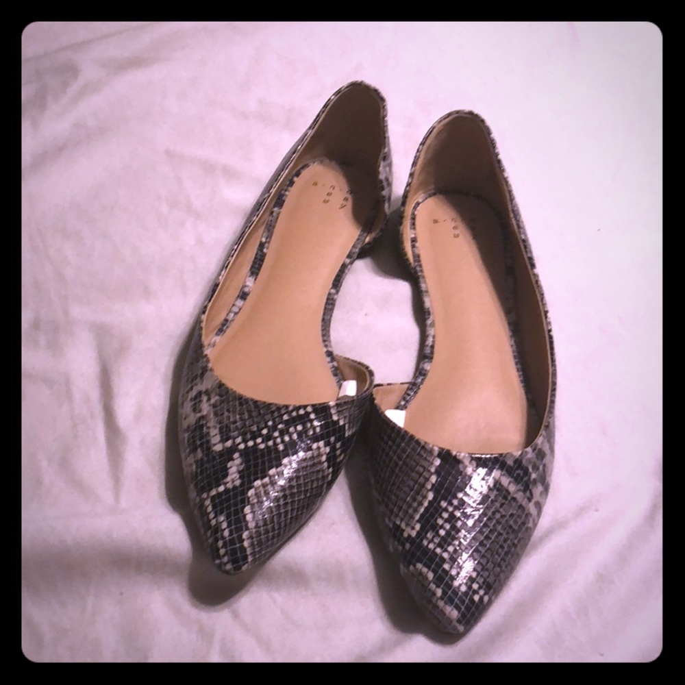 A new day snake print flats